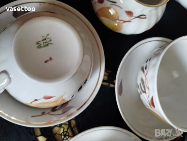 Руски чаен сервиз-29 части, снимка 7 - Сервизи - 52935882