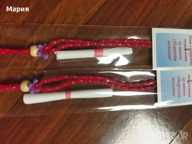 Мартенички със пожелания 100 бр , снимка 4 - Декорация за дома - 49088081