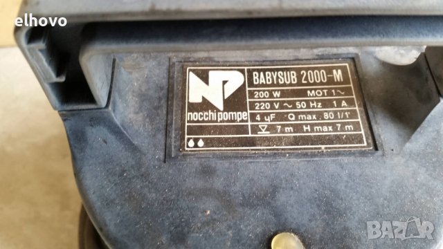 Помпа за вода Nocchi babysub 2000-m, снимка 4 - Напояване - 38212526