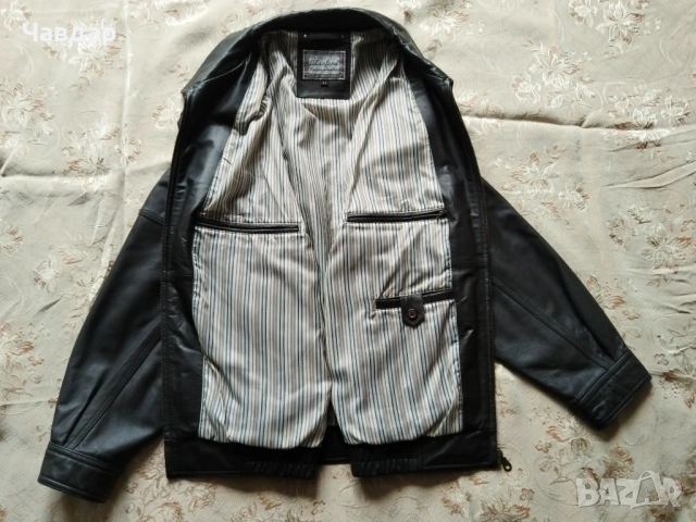 Мъжко кожено яке Stanford - размер XL/XXL, снимка 7 - Якета - 53045509