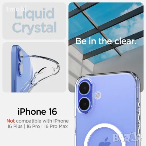 Силиконов гръб Spigen Liquid Crystal MagSafe за iPhone 16,16 PRO,16 PRO MAX, снимка 4 - Калъфи, кейсове - 47391365