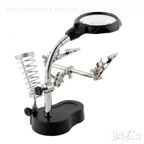 TE-801 Tryway 3.5X 12X LED помощна ръка, лупа, скоба, снимка 5 - Лед осветление - 44697318