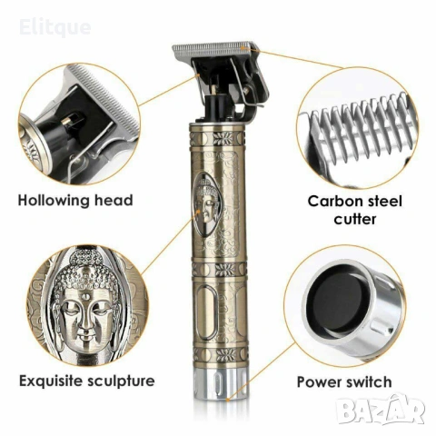 Машинка за подстригване KEMEI Буда с две батерии, снимка 3 - Други - 53127864