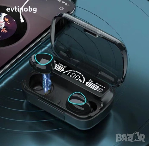 Безжични bluetooth слушалки с LED цифров дисплей, снимка 6 - Bluetooth слушалки - 53924976