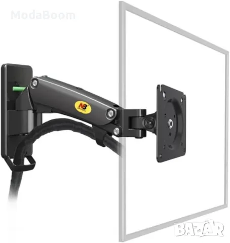 Ергономична гъвкава стойка за стена с едно удължение за монитори и телевизори (17"-27"), NB F120