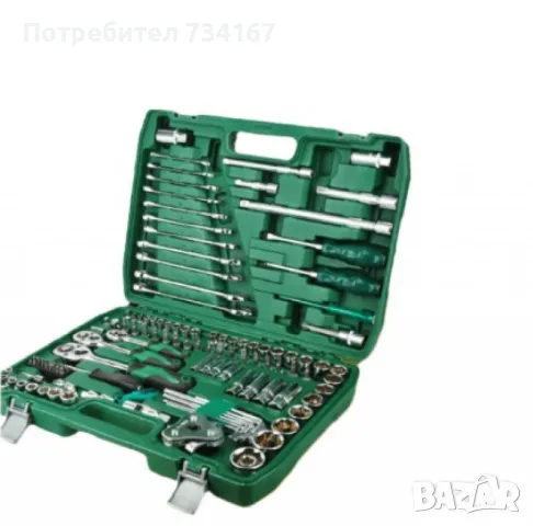 Комплект инструменти за ремонт на автомобил, 121 части