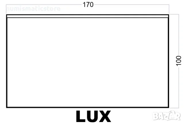 LUX - опаковки за материали/банкноти 100x170 mm, опаковка от 50 броя!