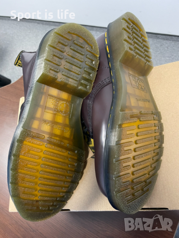 Dr. Martens Кубинки 1460 Burgundy Smooth, 39 EU, снимка 3 - Дамски ботуши - 44732529