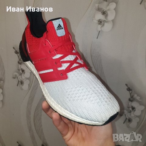 оригинални маратонки  Adidas Ultra Boost 4.0 'White Scarlet' номер 42,5- 43 1/3, снимка 7 - Маратонки - 41610712