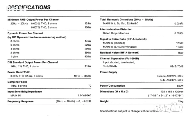 Yamaha MX-50, снимка 7 - Ресийвъри, усилватели, смесителни пултове - 47424577