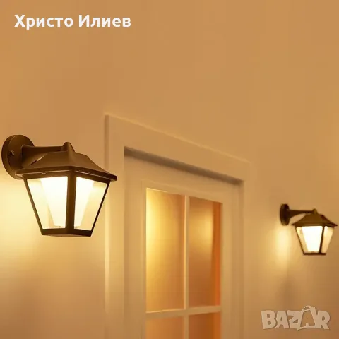 WiZ LED RGBW Димируем екстериорен аплик външна лампа за фасада LED, снимка 3 - Външни лампи - 56103925