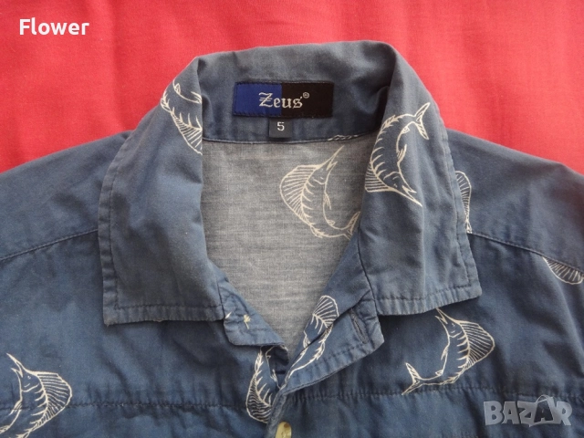 Детска риза с фигурален десен, размер 110, снимка 3 - Детски ризи - 52954718