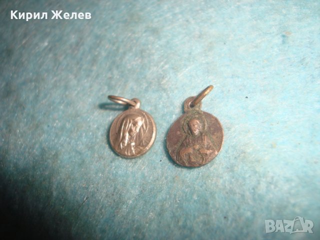 2 СТАРИ МИНИАТЮРНИ ПОСРЕБРЕНИ ИКОНКИ ЙЕРУСАЛИМ РЕДКИ БРОНЗ РЕЛЕФНИ МАЙСТОРСКИ 27263, снимка 3 - Антикварни и старинни предмети - 34983856