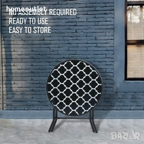 ПРОМОЦИЯ Сгъваема маса с кръгла форма в компактен размер PHIVILLA PV-311-PC, снимка 3 - Градински мебели, декорация  - 50695835