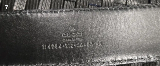 Оригинален кожен колан и шапка Gucci Italy , снимка 3 - Колани - 52058810