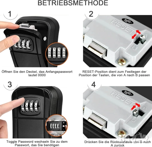 Сейф за ключове Sinzau, снимка 5 - Други стоки за дома - 52072081