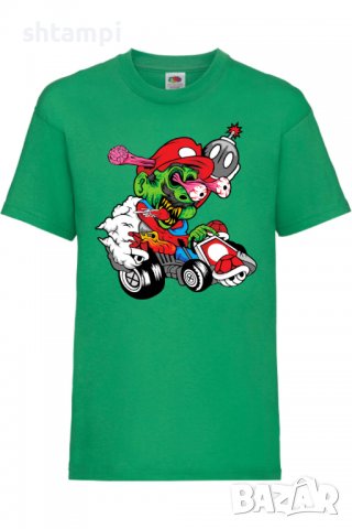 Детска тениска Mario Cart Zombie 3,Игра,Изненада,Подарък,Празник,Повод, снимка 5 - Детски тениски и потници - 37436772