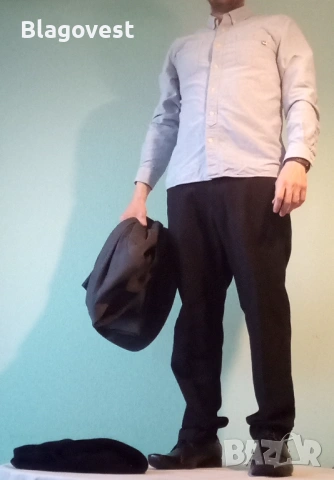Риза, панталон, сако, обувки и шал, снимка 2 - Костюми - 54100788