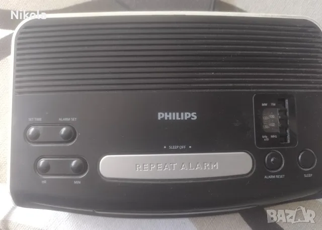 Радио часовник Philips , снимка 2 - Радиокасетофони, транзистори - 56429328