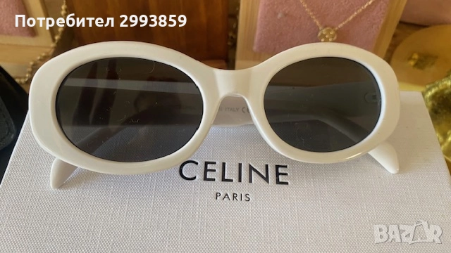 очила Селин*CELINE EYEWEAR*RIOMPHE 01 SUNGLASSES IN ACETATE, снимка 9 - Слънчеви и диоптрични очила - 55922654