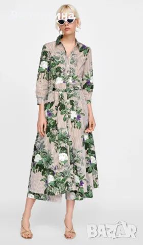 Дълга цветна рокля М размер 