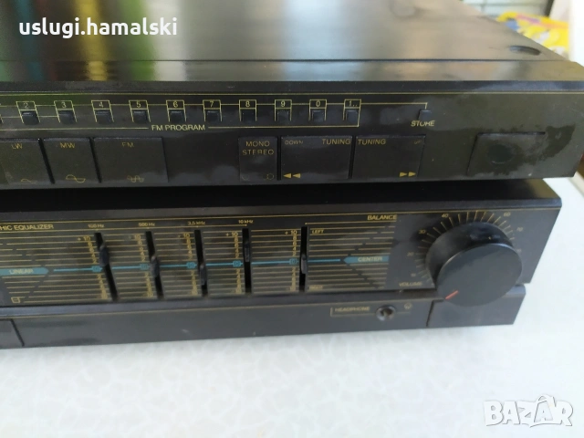 Ретро усилвател и тунер, снимка 4 - Аудиосистеми - 53054781
