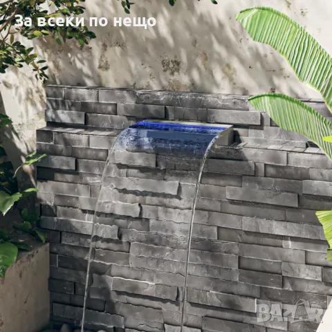 Преливник за водопад с RGB LED, неръждаема стомана, 45 см Код P325, снимка 4 - Градински мебели, декорация  - 49789174