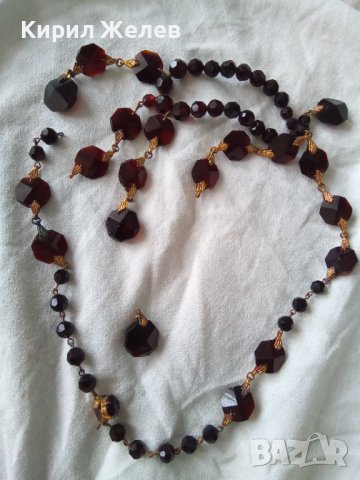 СТАРО КОЛИЕ от ГРАНАТ и БРОНЗ с ПОЗЛАТА 12697, снимка 17 - Антикварни и старинни предмети - 29555319