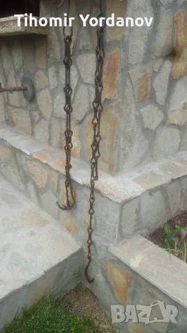 Верига за огнище -2 броя., снимка 6 - Антикварни и старинни предмети - 50276484