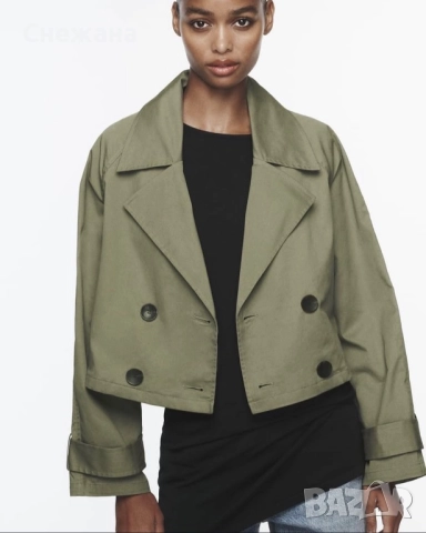 Къс шлифер ZARA, снимка 3 - Шлифери - 52293873