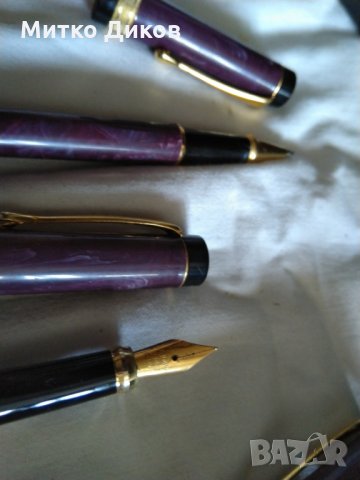 Комплект писалка Иридиум пойнт Германия и две химикалки-едната ролер, снимка 8 - Ученически пособия, канцеларски материали - 29428192