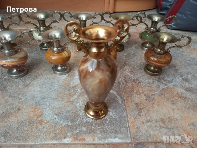 Десет броя фигури от оникс, снимка 3 - Статуетки - 52003989