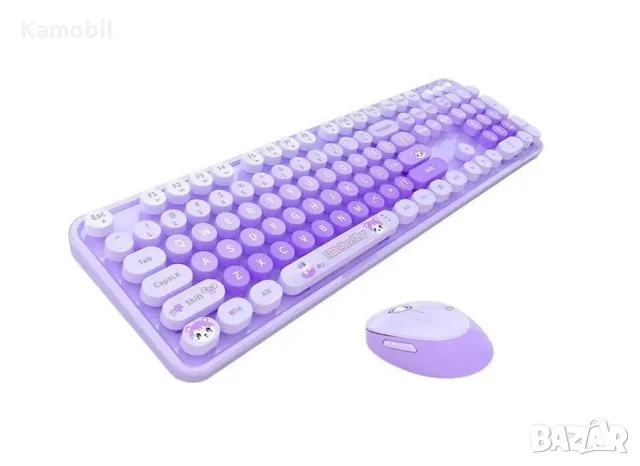 MOFII Sweet New 2.4G комплект безжична клавиатура + мишка (розов)