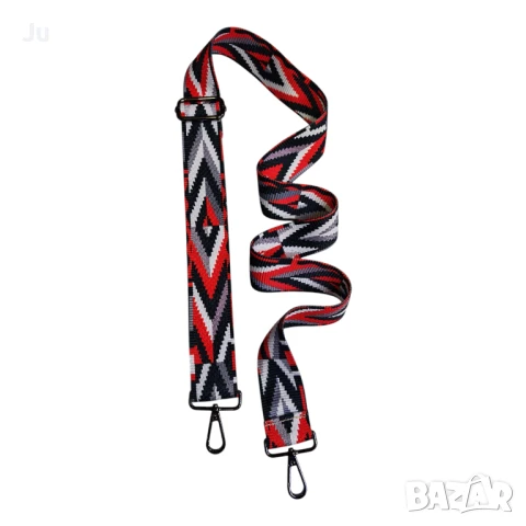 Цветна дръжка за чанта, текстилна 