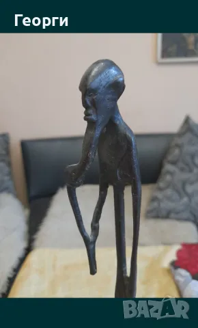 Бронзова статуетка-334, снимка 5 - Антикварни и старинни предмети - 50131264