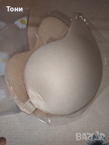 Нов Силиконов Дамски Сутиен Без Презрамки 80С, снимка 4 - Бельо - 54284405