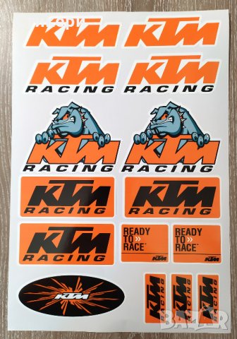 Стикери КТМ KTM емблеми лога - 15 бр. общо Sticker , снимка 3 - Аксесоари и консумативи - 29728167