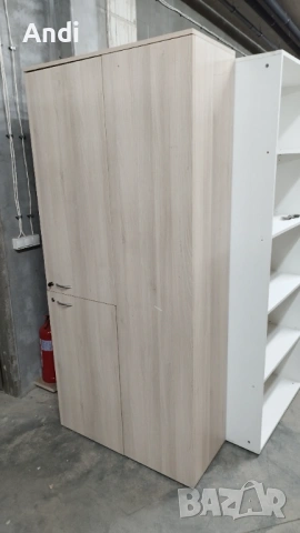 Гардероб с рафтове 93/204/40 - 5 рафта за ъгъл с две врати