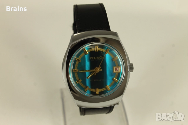 1960's НОВ Швейцарски Часовник PEARSON De Luxe, снимка 2 - Мъжки - 52307483