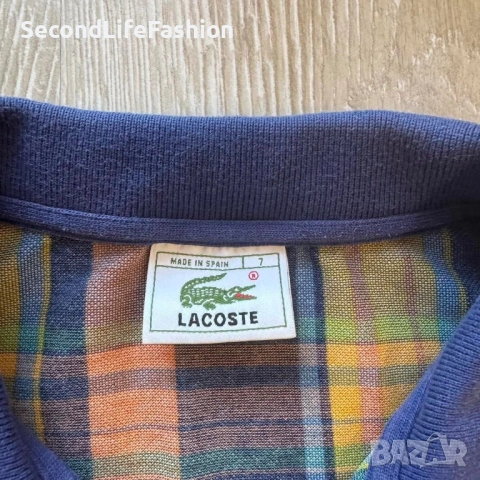 Lacoste винтидж мъжка тениска размер XL, снимка 2 - Тениски - 53969677