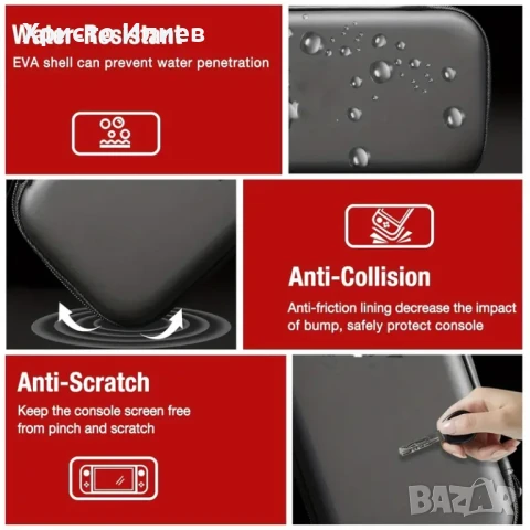 Защитен Твърд Калъф за Nintendo Switch 2 2025г Чанта за Нинтендо, снимка 13 - Аксесоари - 50535759