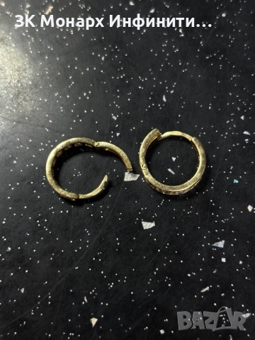 Златни обеци, снимка 2 - Обеци - 51477672