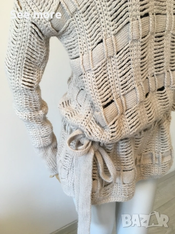 BCBGMAXAZRIA Oversized Alpaca дамска туника S, снимка 7 - Блузи с дълъг ръкав и пуловери - 52789506