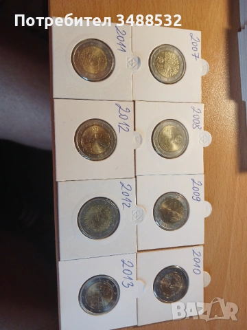 2 еврови,от Португалия 8бр, и Малта 5бр, снимка 2 - Нумизматика и бонистика - 53912585