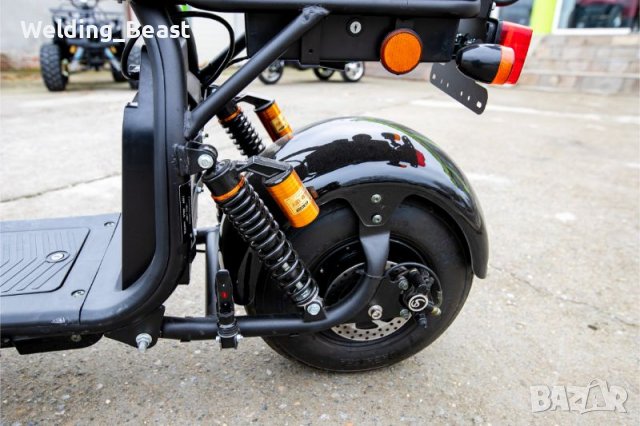 Електрически скутер CITY COCO HARLEY 2500W 60V/20AH Черно, снимка 4 - Мотоциклети и мототехника - 39300919