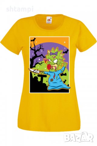 Дамска тениска The Simpsons Maggie Simpson 01,Halloween,Хелоуин,Празник,Забавление,Изненада,Обичаи,, снимка 9 - Тениски - 38154344