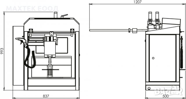 Автоматична машина за фрезоване на делители с бързосменяем инструмент OZGENC OMRM 121, снимка 4 - Други машини и части - 30854671