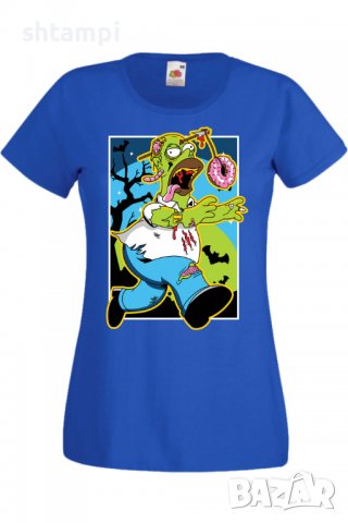 Дамска тениска The Simpsons Homer Simpson 01,Halloween,Хелоуин,Празник,Забавление,Изненада,Обичаи,, снимка 4 - Тениски - 38149438