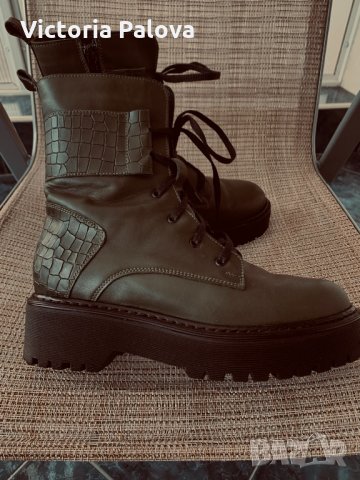 Модерни боти-ботуши,естествена кожа, снимка 10 - Дамски боти - 35576451