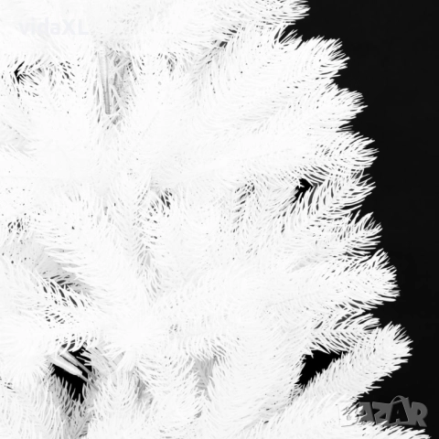 vidaXL Изкуствено коледно дърво, реалистични иглички, бяло, 180 см(SKU:321023), снимка 2 - Декорация за дома - 52572984